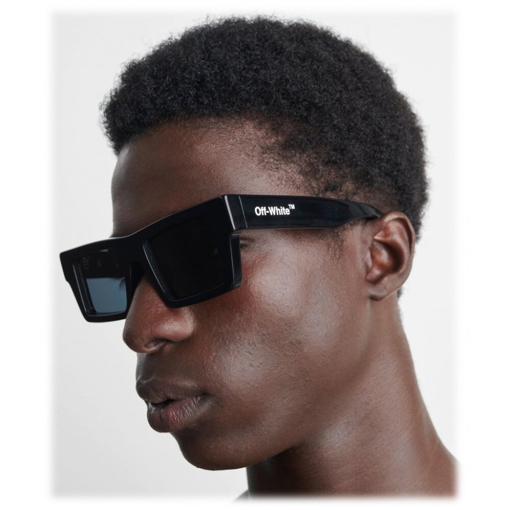 Final Price! Off-White OERI017 NASSAU 1007 Black Sunglasses - Picture 11 of 14